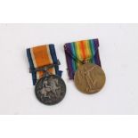 First World War pair - comprising War and Victory medals, named to 51399. PTE. S. A. Smith. Midd.X.