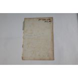 Autograph - William Wordsworth (1770 - 1850), English Poet, ink signed sheet of paper - Wm.