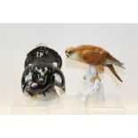 Two German porcelain models - Golden Eagle and Black Grouse