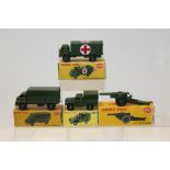 Dinky - Military Ambulance no. 626, 7.2 Howitzer no. 693, 3-Ton Army Wagon no.