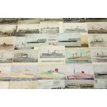 Postcards - loose selection, mainly shipping - including railway official, real photographic,