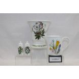 Collection of Portmeirion The Botanic Garden items - including vases, bowl, jugs,