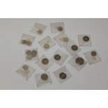 G.B. small quantity of pre-1920 silver coinage - to include Victoria J.H. Sixpence - 1888.