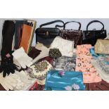 Selection of vintage evening bags - beaded, brocade, etc,