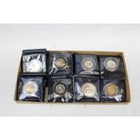 World - Channel Islands Silver Proof Fifty Pence coins (x 8) and other Silver Proof Crowns (x 3) (N.