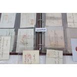 Postal History album - containing Liverpool Ship letter, India Calcutta ship letters, free fronts,