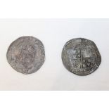 G.B. Charles I Half Crowns c. 1635 - 1636 m/m Crown (Ref: Spink S.2773) (N.B.