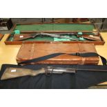 Three vintage air rifles - comprising a Webley MkII service model, a pre-Second World War B.S.A.