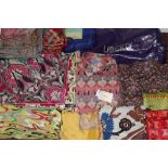 Vintage Liberty items - including two unworn cotton blouses and eight Liberty silk scarves,