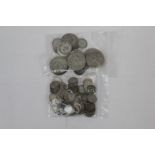 G.B. silver Threepences (x 99) and pre-1947 coinage (N.B. face value £2.