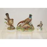 Three Crown Staffordshire models - Pheasants,