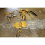 Selection of vintage Circus horse's tack - including four saddles,