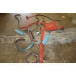 Selection of old Circus tack - including 1950s Billy Smart's camel harness,