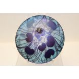 John Ditchfield Glasform paperweight - frog on a lily pad,