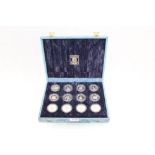 G.B. Elizabeth II Royal Mint Silver Proof Twelve Coin Commemorative Set - 1926 - 1996 (N.B.