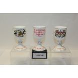 Set of ten Royal Doulton The Twelve Days Of Christmas goblets