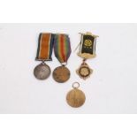 First World War pair - comprising War and Victory medals, named to 122982 DVR. H. C. Slade. R.A.