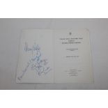 Autographs - sport - boxing - 1984 National Sporting Club Boxing Dinner Evening signed menu,