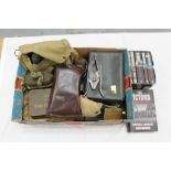 Collection of sundry militaria - to include gas mask, AVO electrical set,