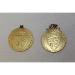 G.B. George III gold Guineas - 1788 and 1790 (N.B.