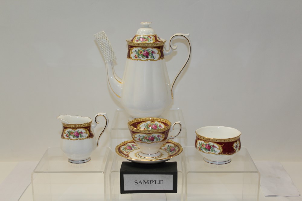 Royal Albert Lady Hamilton six place coffee set