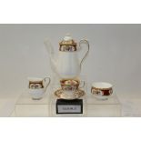 Royal Albert Lady Hamilton six place coffee set