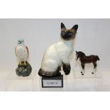 Collection of Beswick models - including cats, foal, Scottie dog,