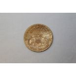 U.S.A. 1905S Liberty Head gold Twenty Dollars.