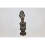 African carved wood figure,