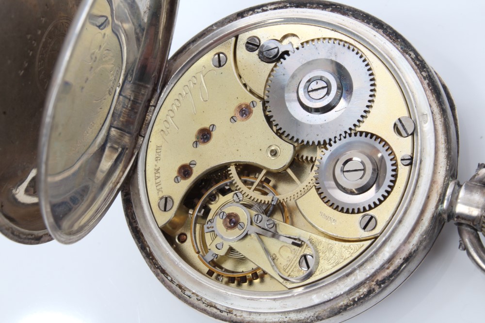 Gentlemen's silver open faced pocket watch, - Image 6 of 6