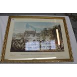 Group of three limited edition Battle of Waterloo framed prints (no.
