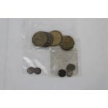 G.B. mixed coins and tokens - to include G.B. George III silver Maundy Pennies - 1800. VF, 1820.