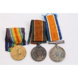 Two First World War, War medals, named to 133957 CPL. C. W. LISKER, M.G.C. and GS-27227 PTE. C. H.