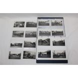 Album of postcard size photographs - mainly black and white, 1924, 1950s and 1960s period,