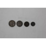 G.B. 1902 Edward VII Four Coin Maundy Set (N.B. made-up set - 1d, 2d, and 4d graded VF - AEF.