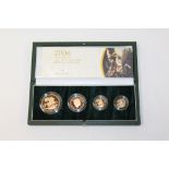 G.B. Gold Proof Four Coin Sovereign Collection - 2006 - £5 to Half Sovereign (N.B.