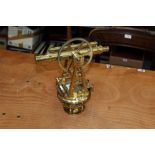 Fine 19th century brass theodolite by T.