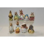 Nine Beswick Beatrix Potter figures - Tom Thumb, Cecily Parsley,