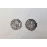G.B. mixed hammered silver coinage - to include Shillings of James I m/m trefoil (1613).