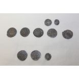 G.B. mixed early Medieval coinage - to include silver Pennies - John c.