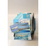 Postcards - Aviation selection of World Airlines - includes real photographic, artist-drawn,