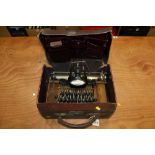 Late 19th century American typewriter, marked - 'No. 5 Blickensderfer Newcastle-on-Tyne Made in U.S.