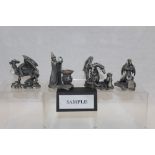 Collection of approximately forty pewter Myth & Magic Tudor Mint Mystical figures