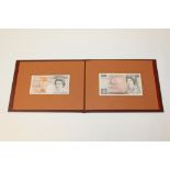 Banknotes - G.B. Elizabeth II limited edition Two Note Set - Chief Cashier G. E. A.