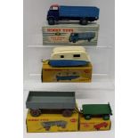 Dinky - Guy 4-Ton Lorry no. 511 (roof repainted) boxed, Trailer no. 428, Trailer no.