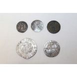 Ancients - 98 - 117AD Trajan silver Denarius. VF, Elizabeth I - 1585 Sixpence.