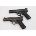 Two Webley & Scott 'Webley air pistol Mk I's' .