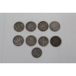 G.B. mixed Victorian silver coinage - to include Crowns J.H. 1889 (x 2). AF, 1890 (x 2). AF, O.H.