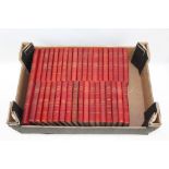 Books - Hugo - bound in half red leather - thirty-seven volumes