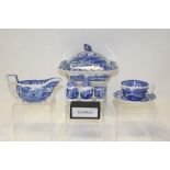 Copeland Spode Italian pattern blue and white tea and dinner service (86 pieces)